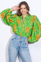 ALL OF MY LOVE WOVEN TOP Flying Tomato