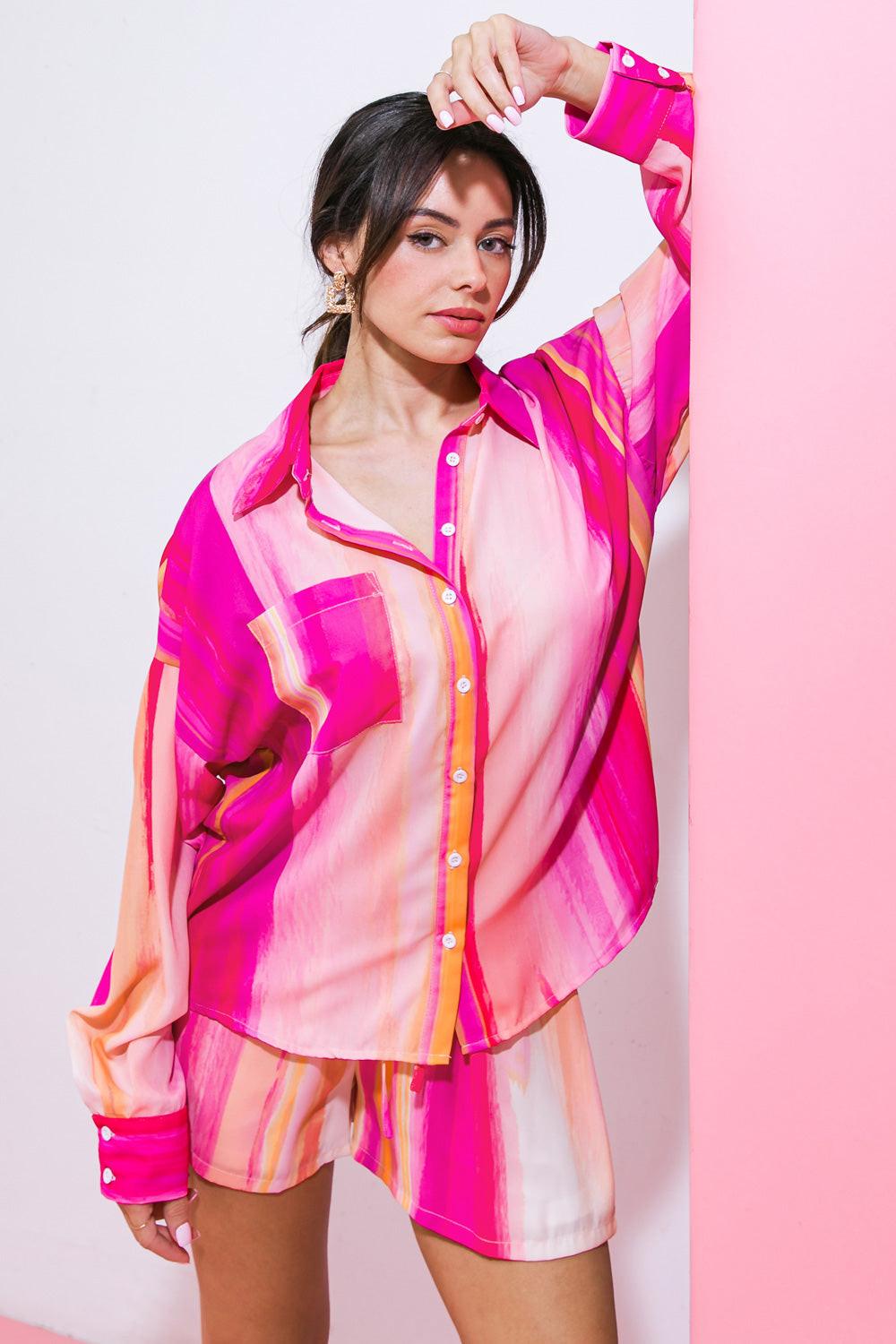 TAKE THE LEAD WOVEN TOP Flying Tomato