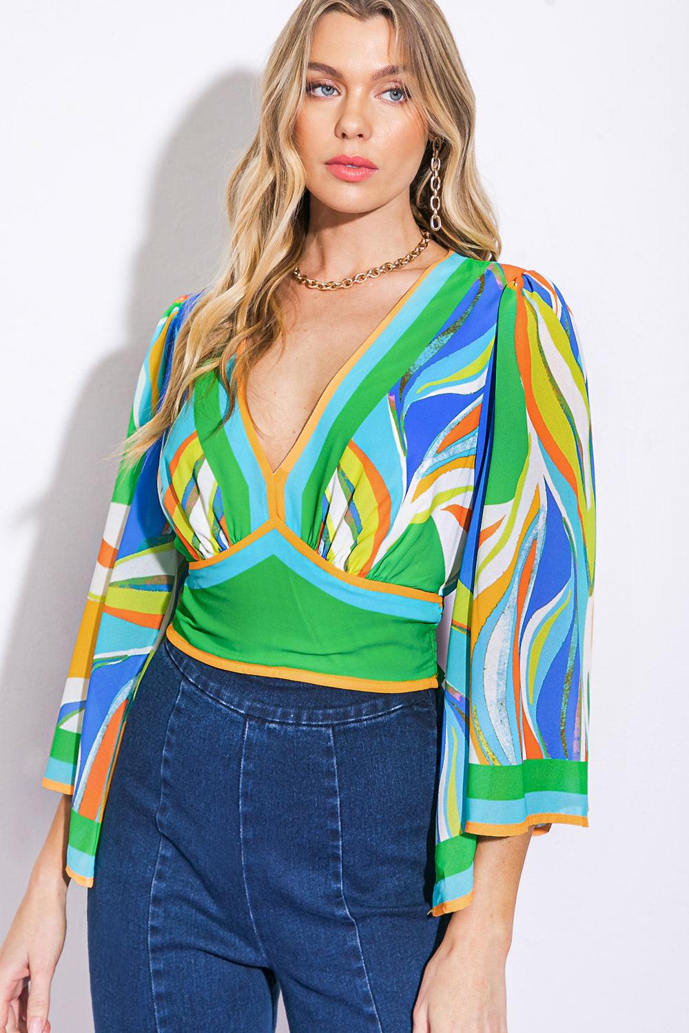 WE BELONG TOGETHER WOVEN CROP TOP Flying Tomato