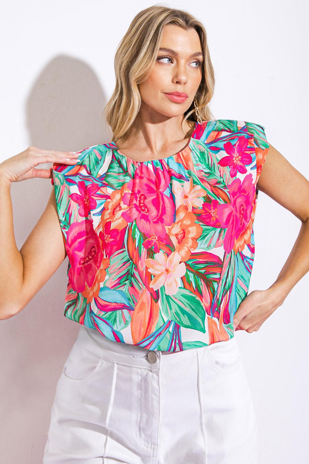 OUT FOR THE DAY WOVEN TOP Flying Tomato