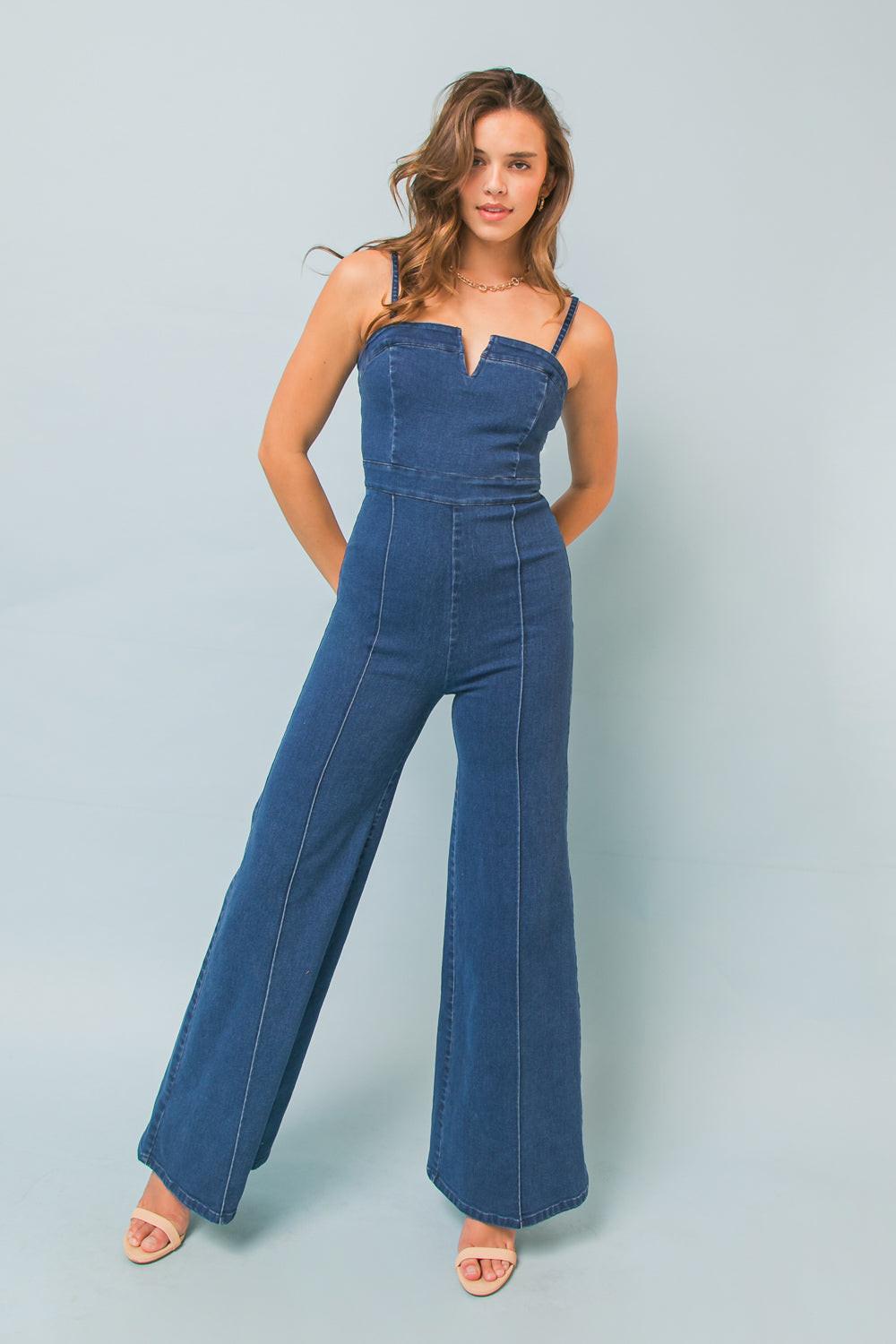 MAKING MAGIC DENIM JUMPSUIT Flying Tomato