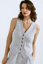 CALL MY LOVELY PONTI VEST Flying Tomato
