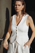 CALL MY LOVELY PONTI VEST Flying Tomato