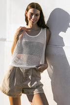 LOST IN THE WAVES WOVEN TANK TOP Flying Tomato