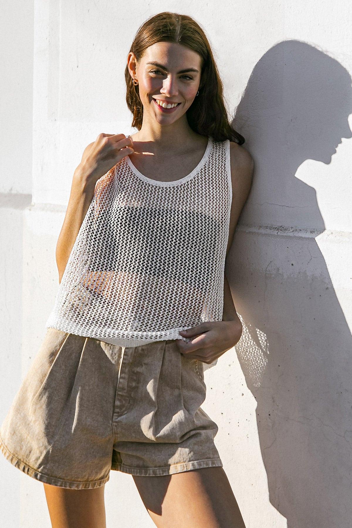 LOST IN THE WAVES WOVEN TANK TOP Flying Tomato