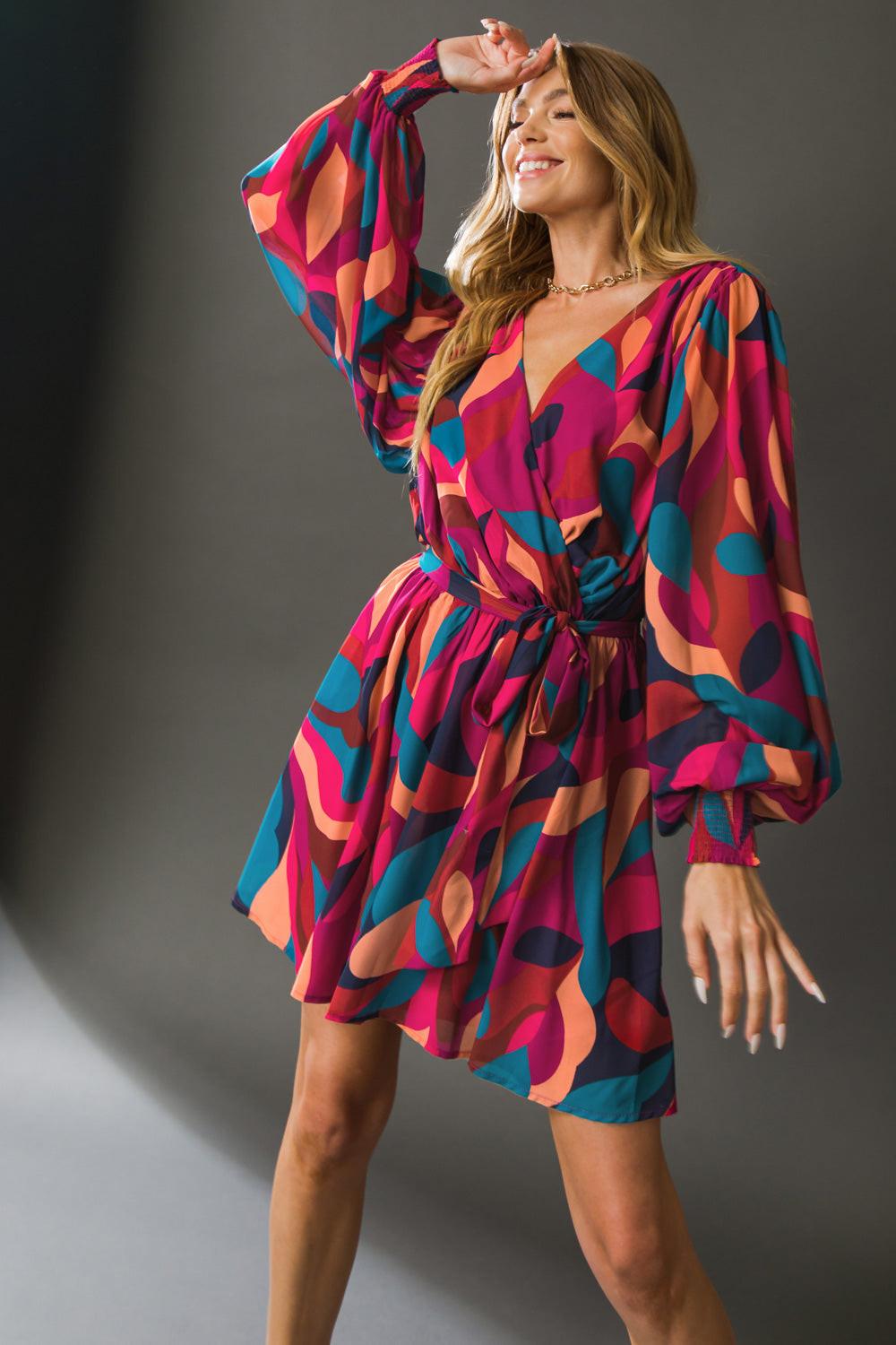BOSTON GET AWAY WOVEN MINI DRESS Flying Tomato