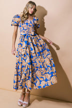 RUN TOWARDS LOVE POPLIN ANKLE DRESS Flying Tomato
