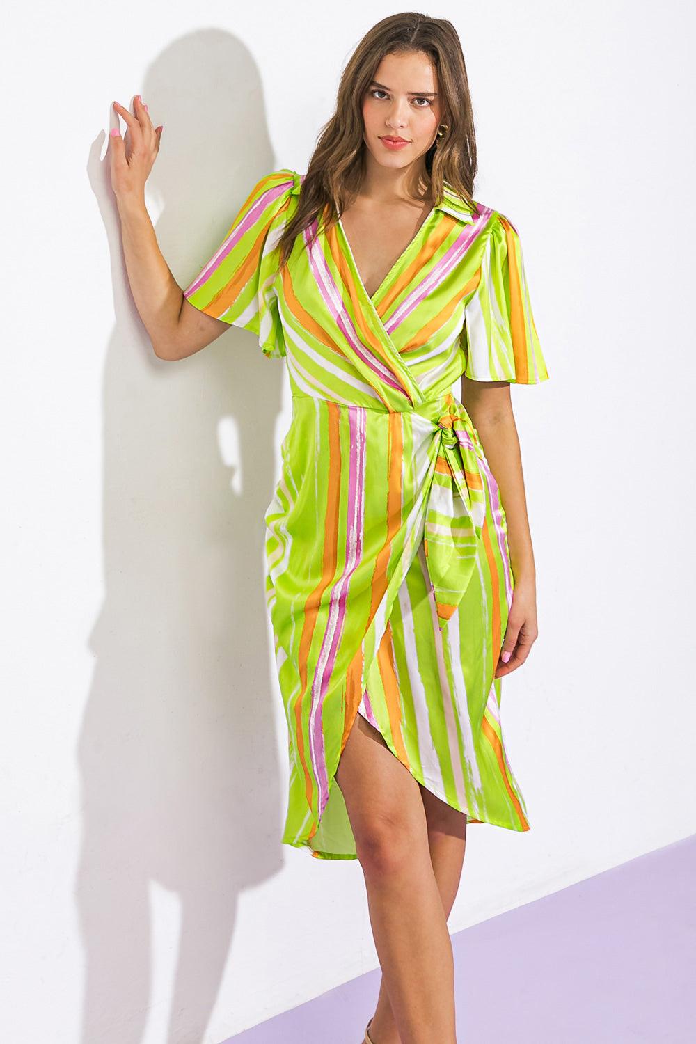 ROMANCE DREAMER SATIN WOVEN MINI DRESS Flying Tomato