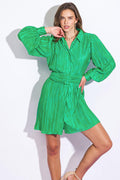MAKE YOU WANNA STAY WOVEN MINI DRESS Flying Tomato