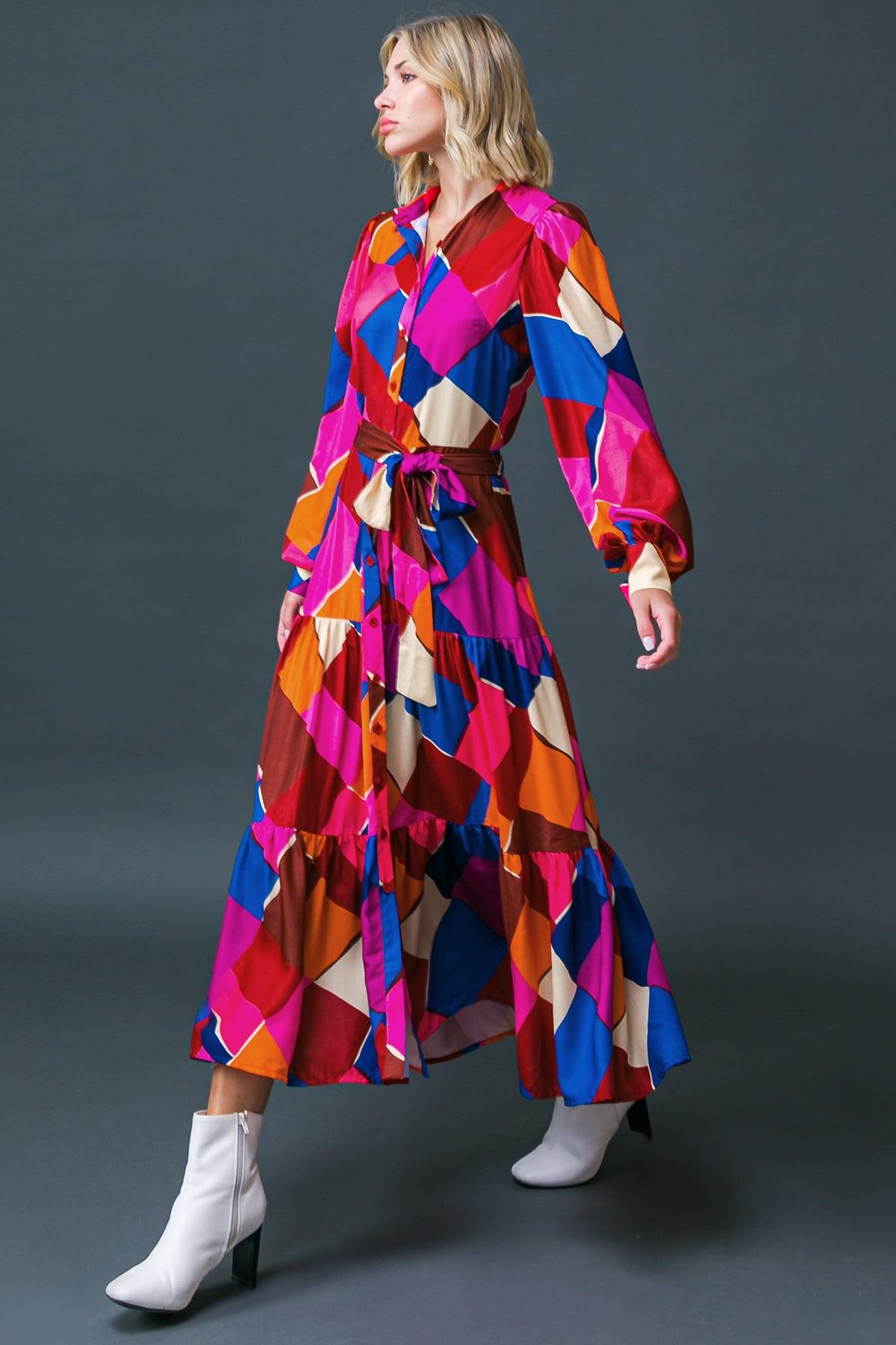 WISE WOMAN WOVEN MIDI DRESS Flying Tomato