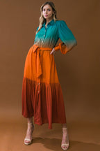 SHOW STOPPER WOVEN MIDI DRESS Flying Tomato