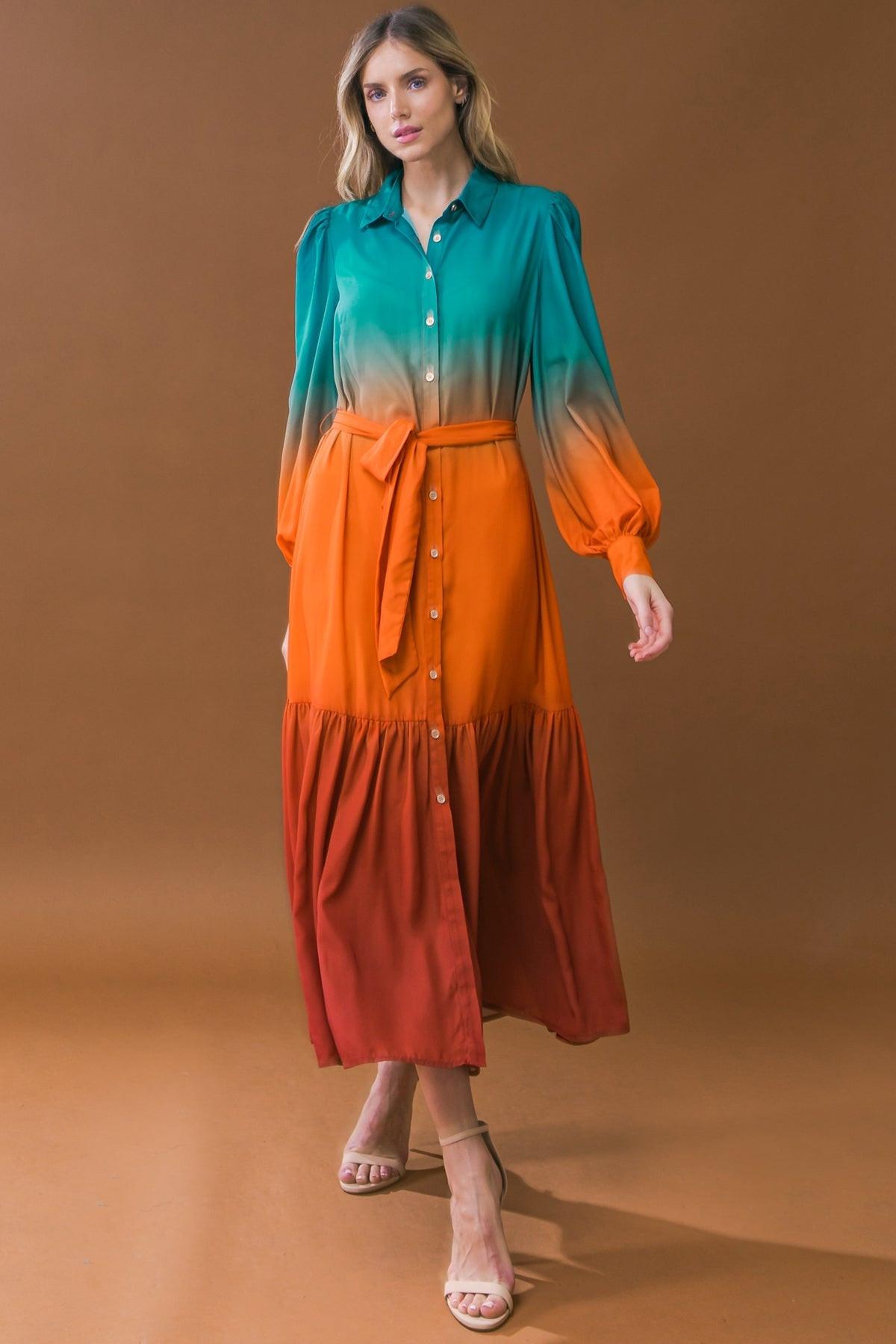 SHOW STOPPER WOVEN MIDI DRESS Flying Tomato