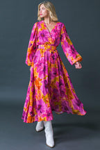 JUST WATCH ME WOVEN MIDI DRESS Flying Tomato