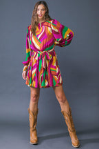 KEEP ON MOVING WOVEN MINI DRESS Flying Tomato