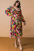 DESTINED TO IMPRESS PLISSE MIDI DRESS Flying Tomato
