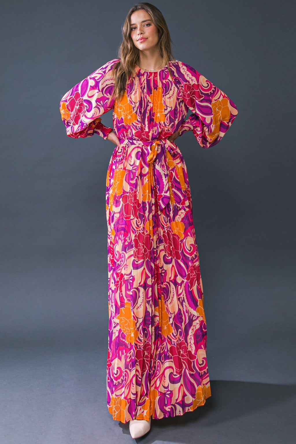 CHANGING LOCATIONS WOVEN MAXI DRESS Flying Tomato