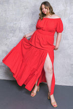 OUT IN THE COUNTRY WOVEN MAXI DRESS Flying Tomato