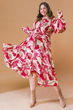 HEART OF WOVEN MIDI DRESS Flying Tomato