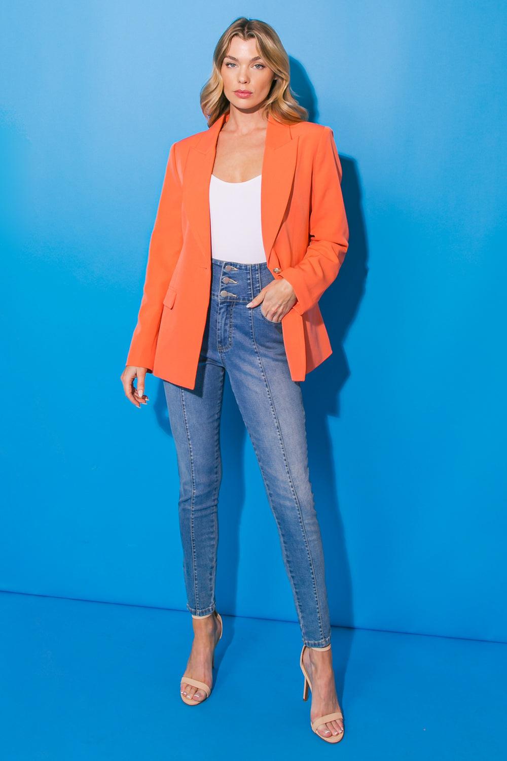 GOOD VIBES WOVEN BLAZER Flying Tomato