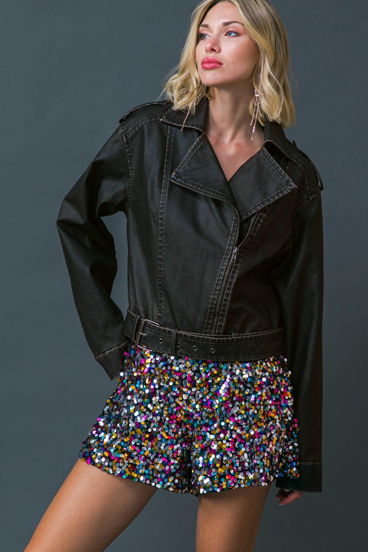 ON MY WAY UP FAUX MOTO JACKET Flying Tomato