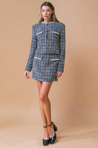 GUEST OF HONOR TWEED CROP JACKET Flying Tomato