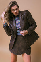 EXCEPTIONAL LOOK FAUX BLAZER Flying Tomato