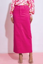 MY LOVE MINE ALL MINE WOVEN MIDI SKIRT Flying Tomato