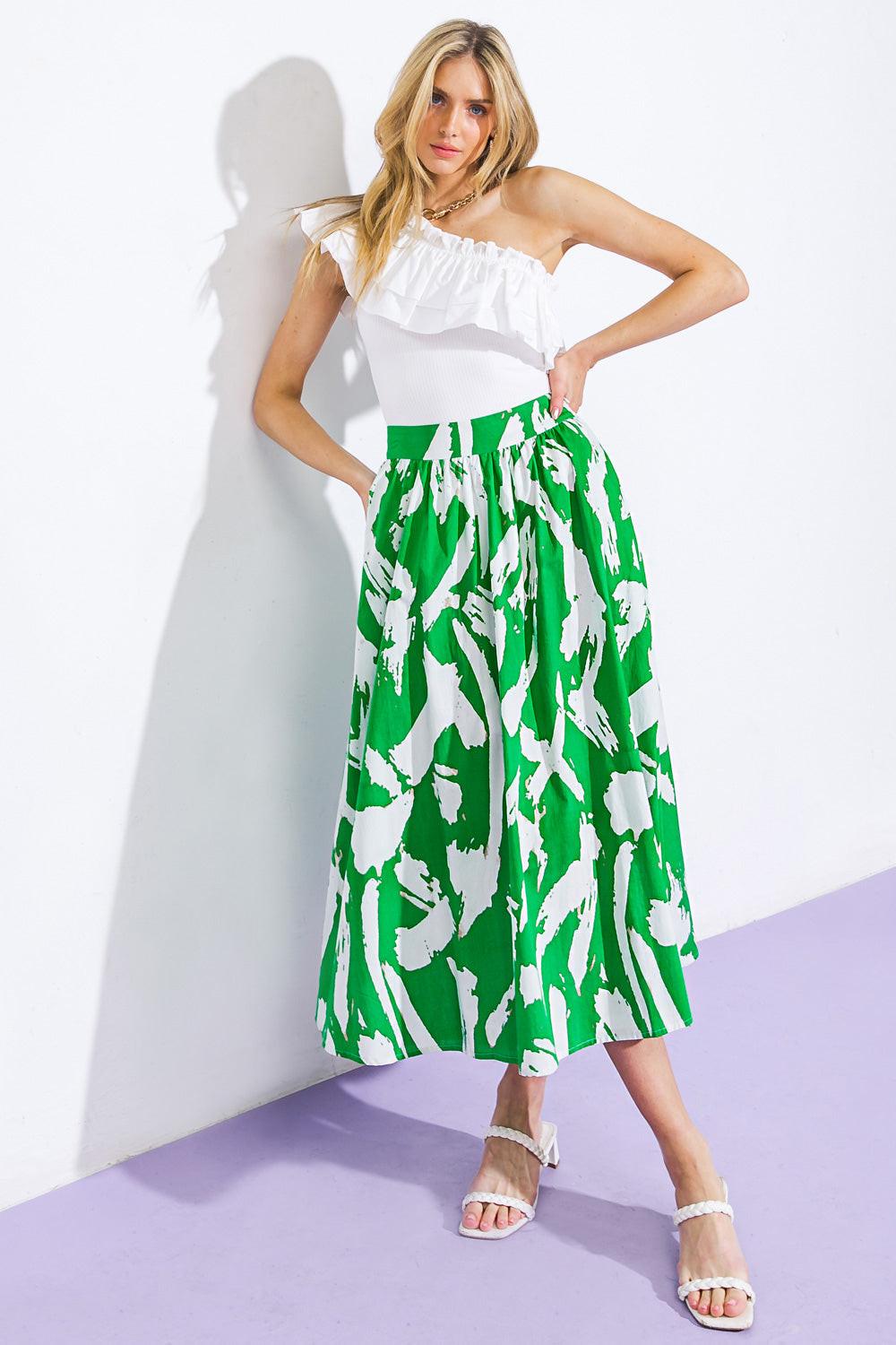 HAPPY TO BE HERE WOVEN SKIRT Flying Tomato