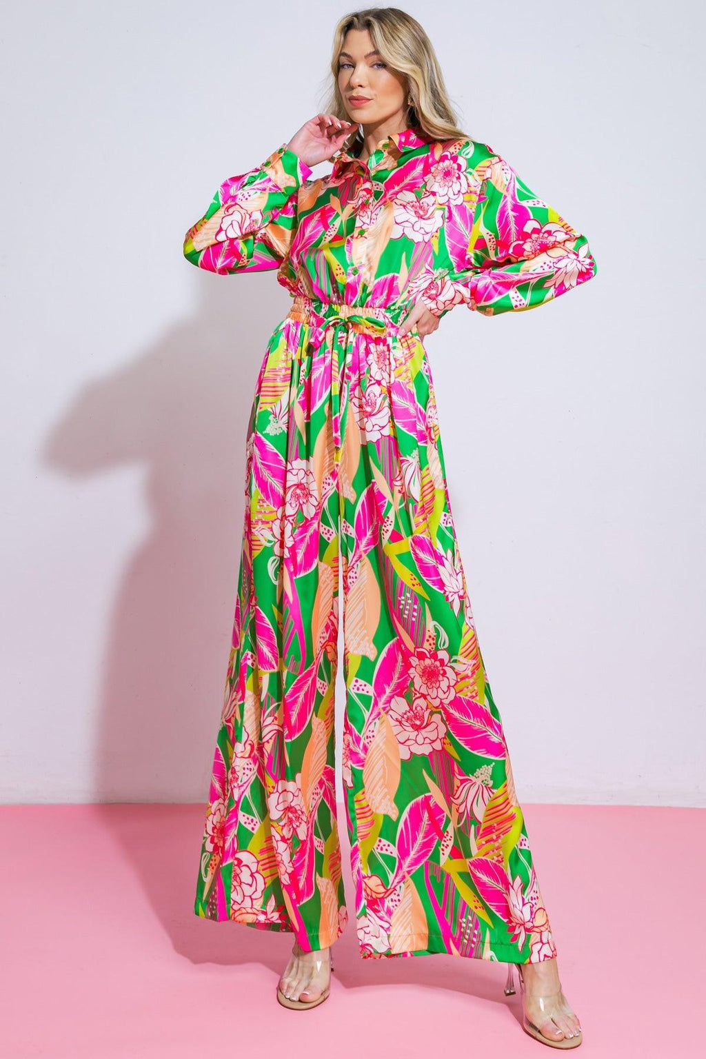 BLOOMING HOPE WOVEN JUMPSUIT Flying Tomato