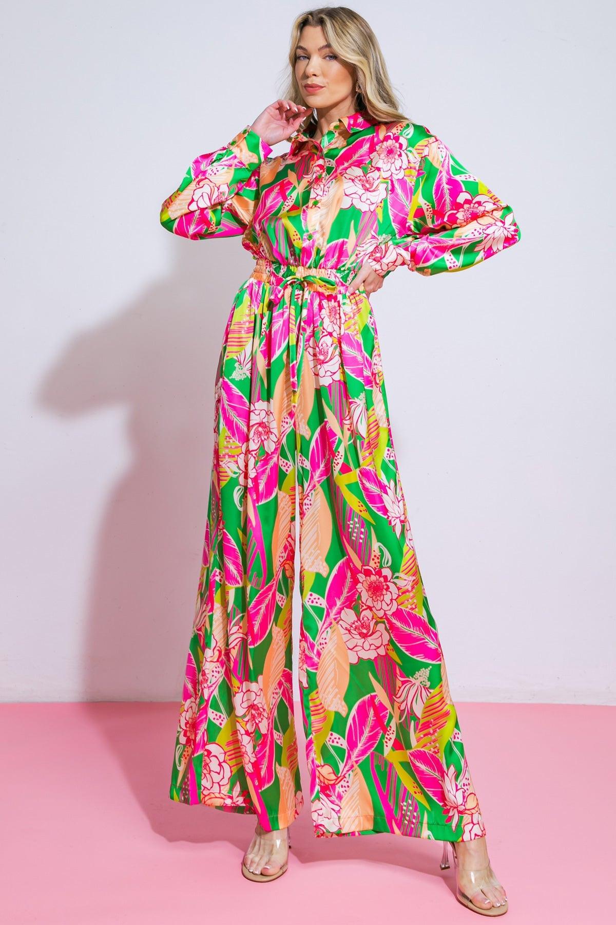 BLOOMING HOPE WOVEN JUMPSUIT Flying Tomato