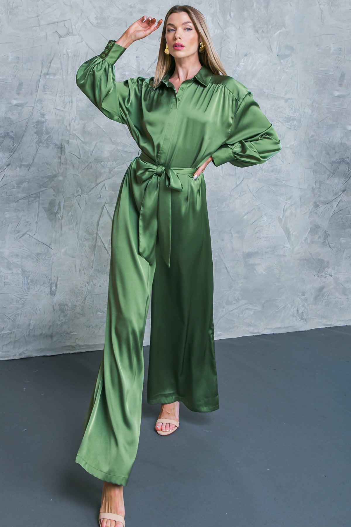 LIKE FINE ART WOVEN JUMPSUIT Flying Tomato