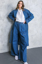 ALL THE BUZZ WASHED DENIM PANTS Flying Tomato