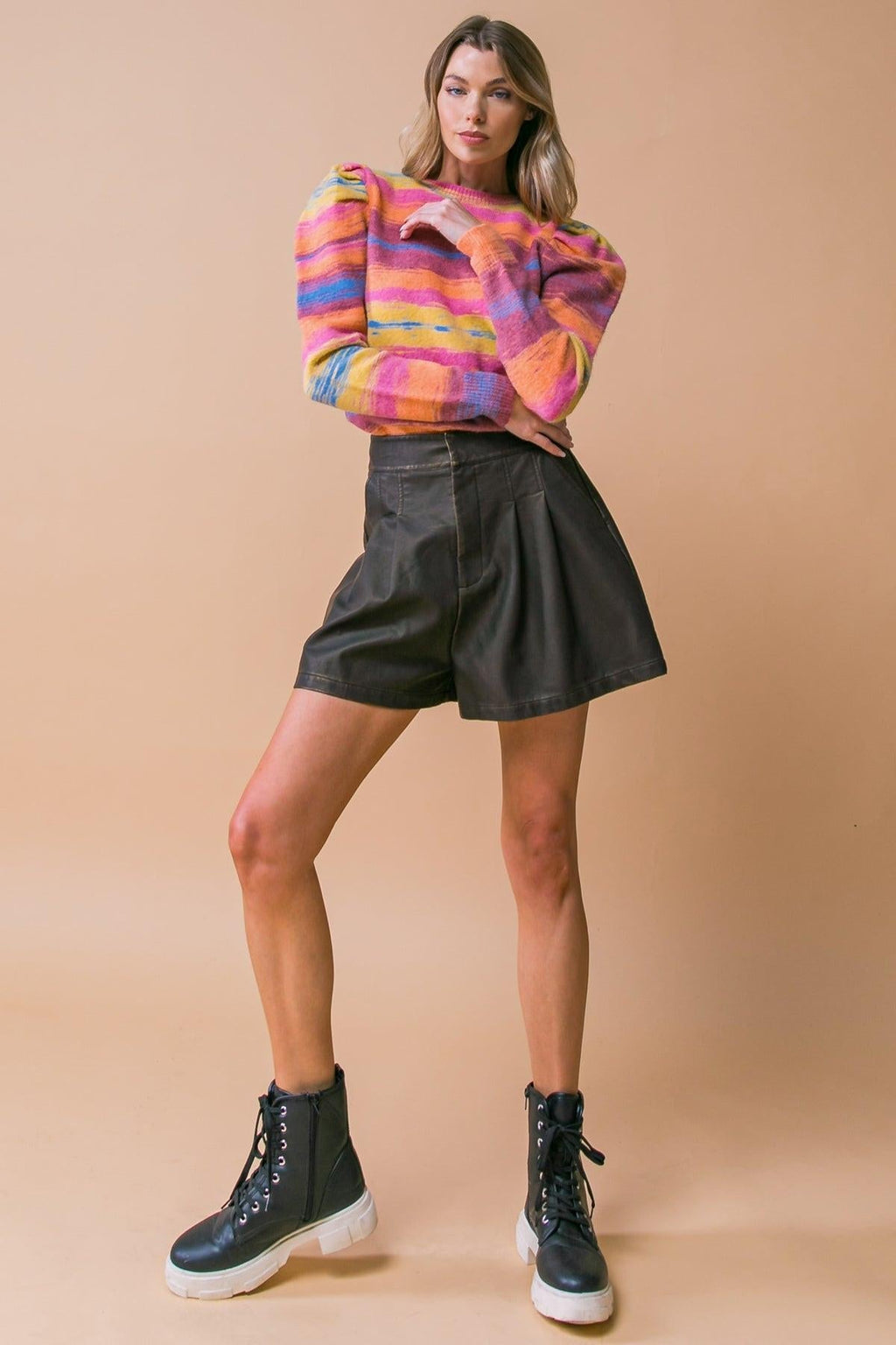 MY GREATEST JOY LEATHER SHORTS Flying Tomato