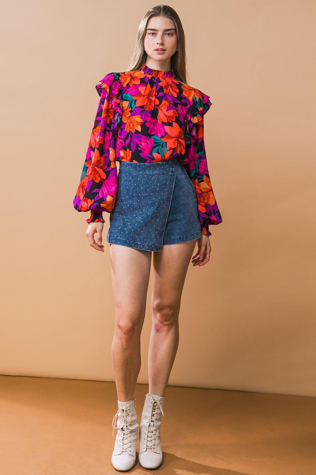 POSH POSITION DENIM SKORT Flying Tomato