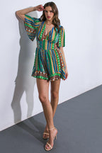 REFRESHING BEAUTY WOVEN ROMPER Flying Tomato