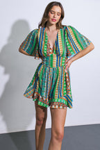REFRESHING BEAUTY WOVEN ROMPER Flying Tomato