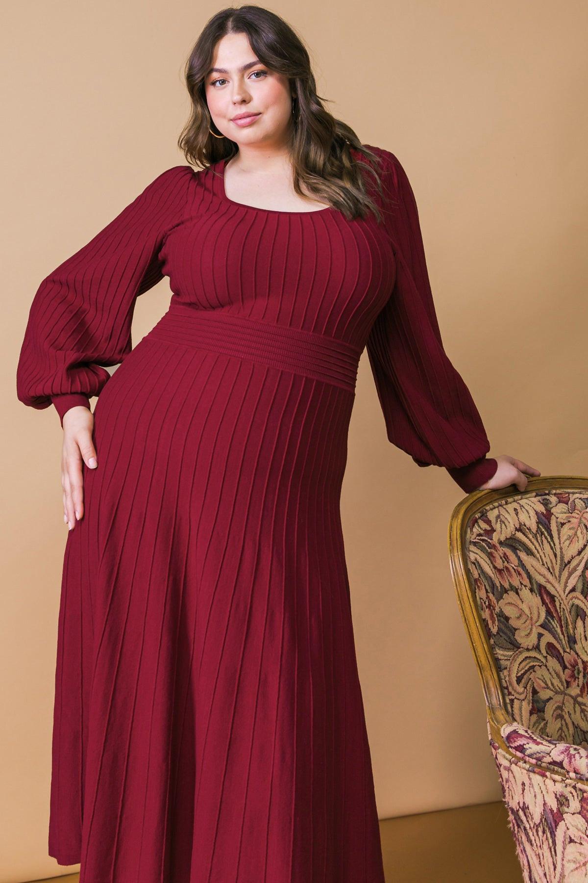 KEEP LOOKING UP SWEATER MIDI DRESS Flying Tomato