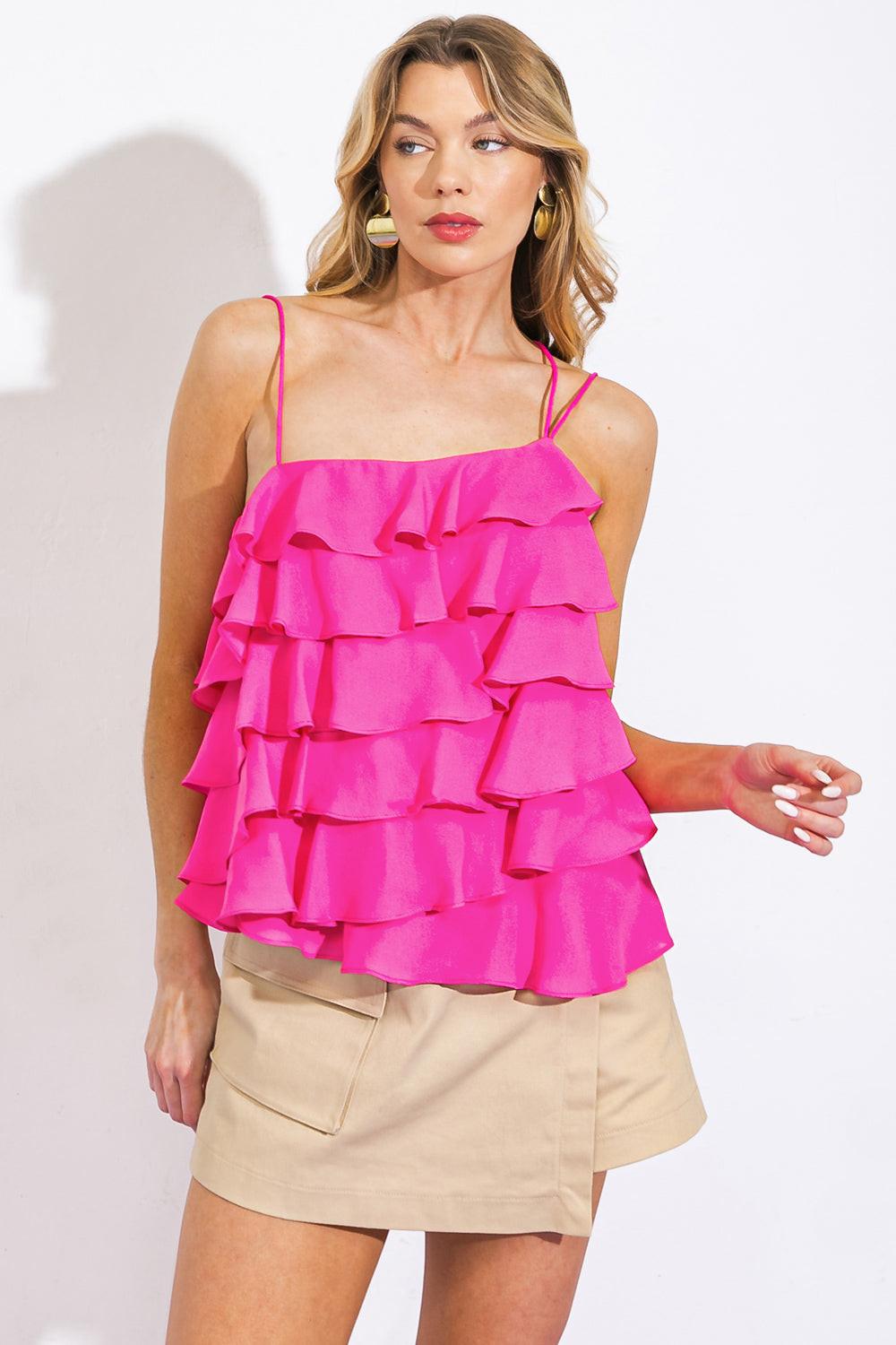 LAST IN THE WAVES WOVEN TOP Flying Tomato