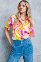 HELLO AROHA WOVEN TOP Flying Tomato