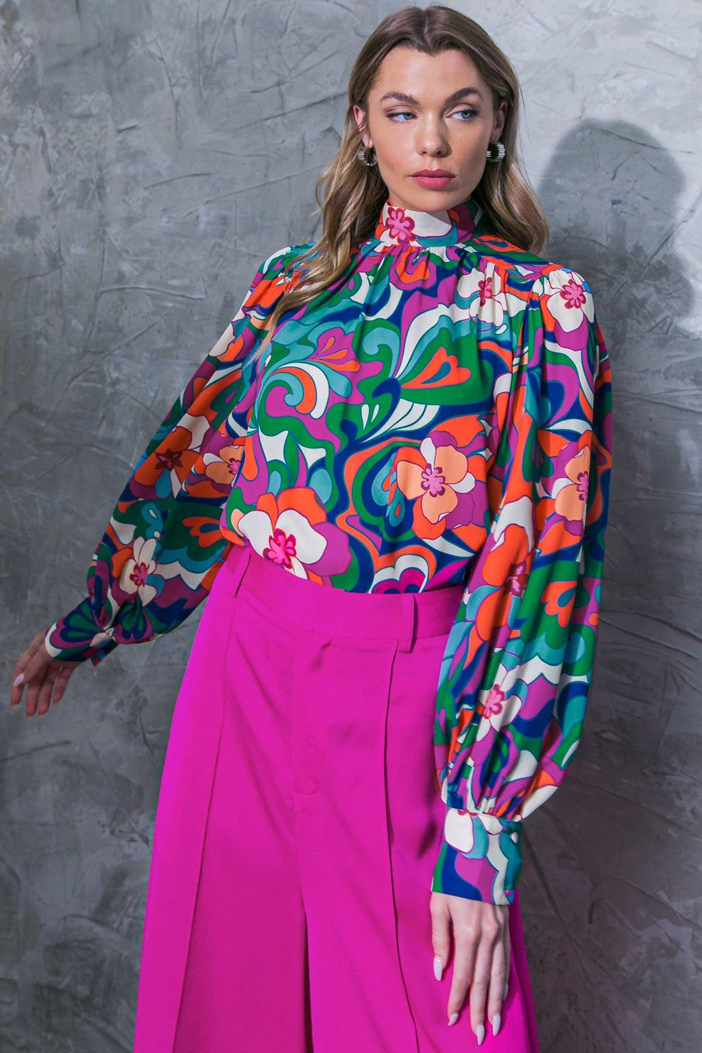 FLOW ALONG WOVEN TOP Flying Tomato