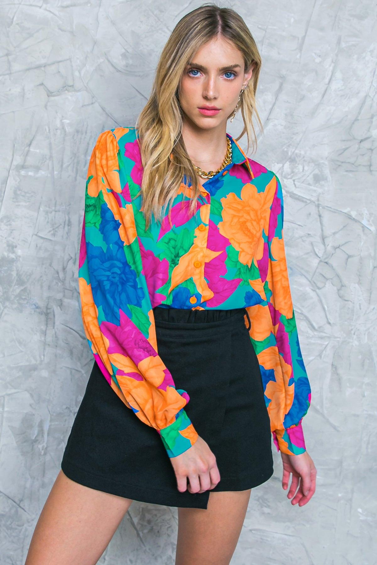 SOUL ON FIRE WOVEN TOP Flying Tomato