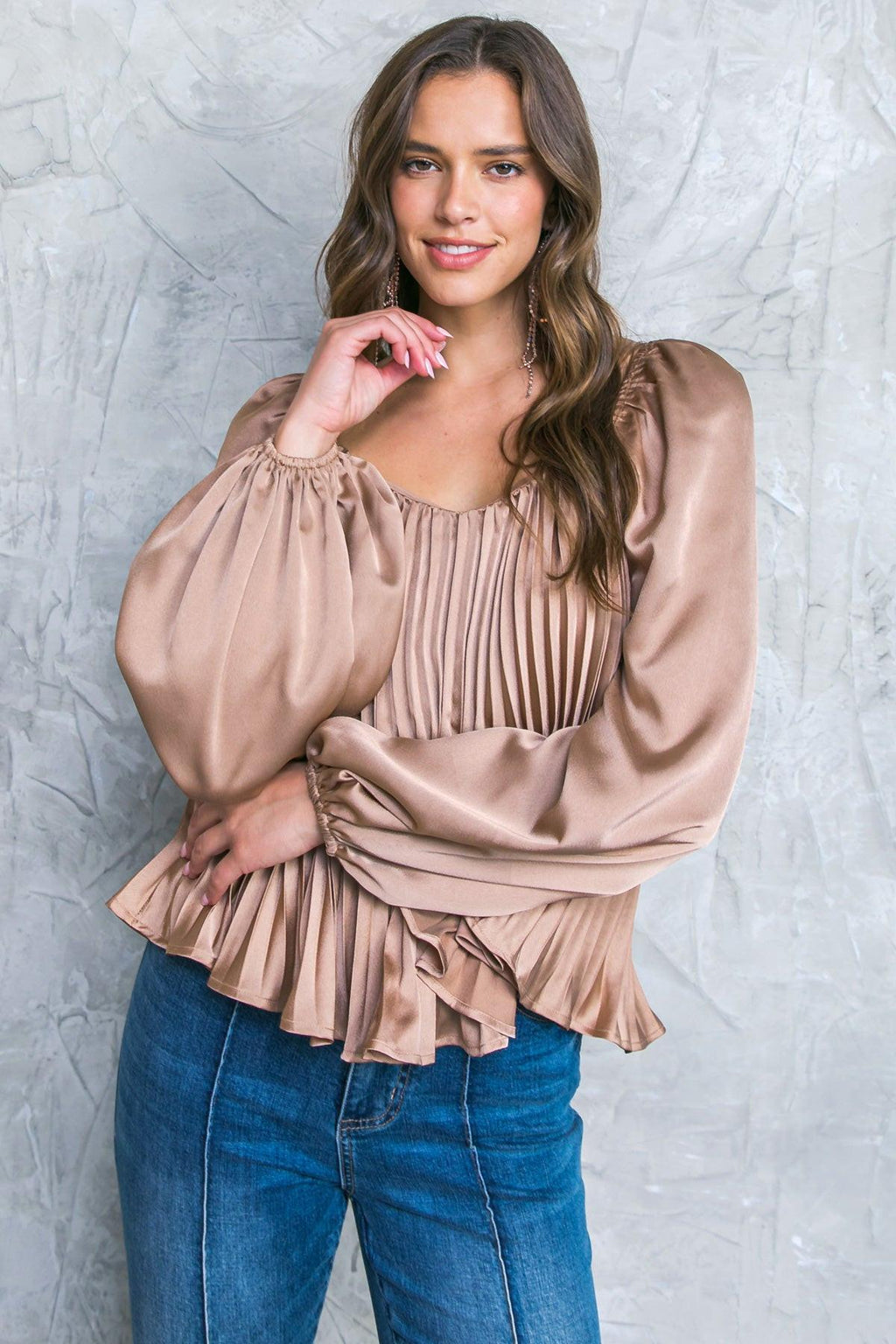 NO MORE DRAMA WOVEN TOP Flying Tomato
