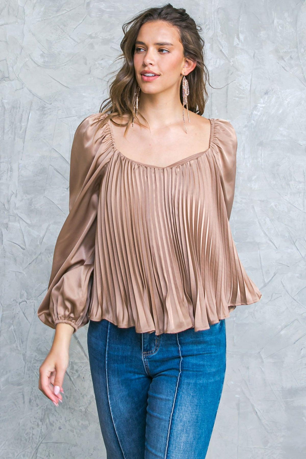NO MORE DRAMA WOVEN TOP Flying Tomato