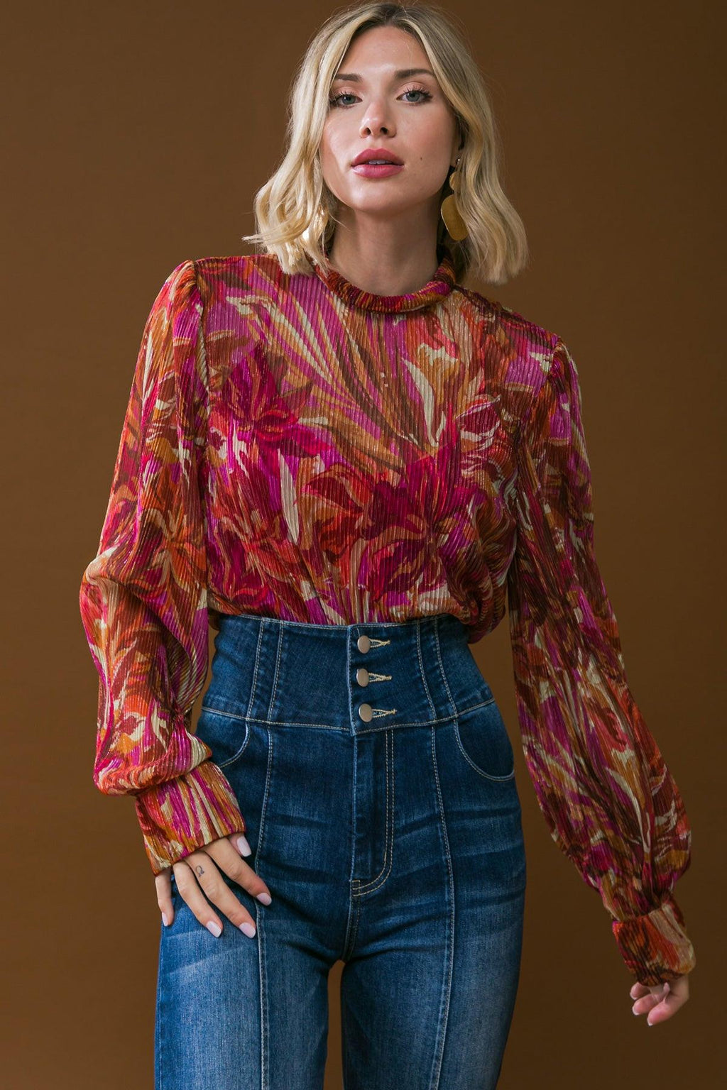 CRUSHING ON YOU WOVEN TOP Flying Tomato