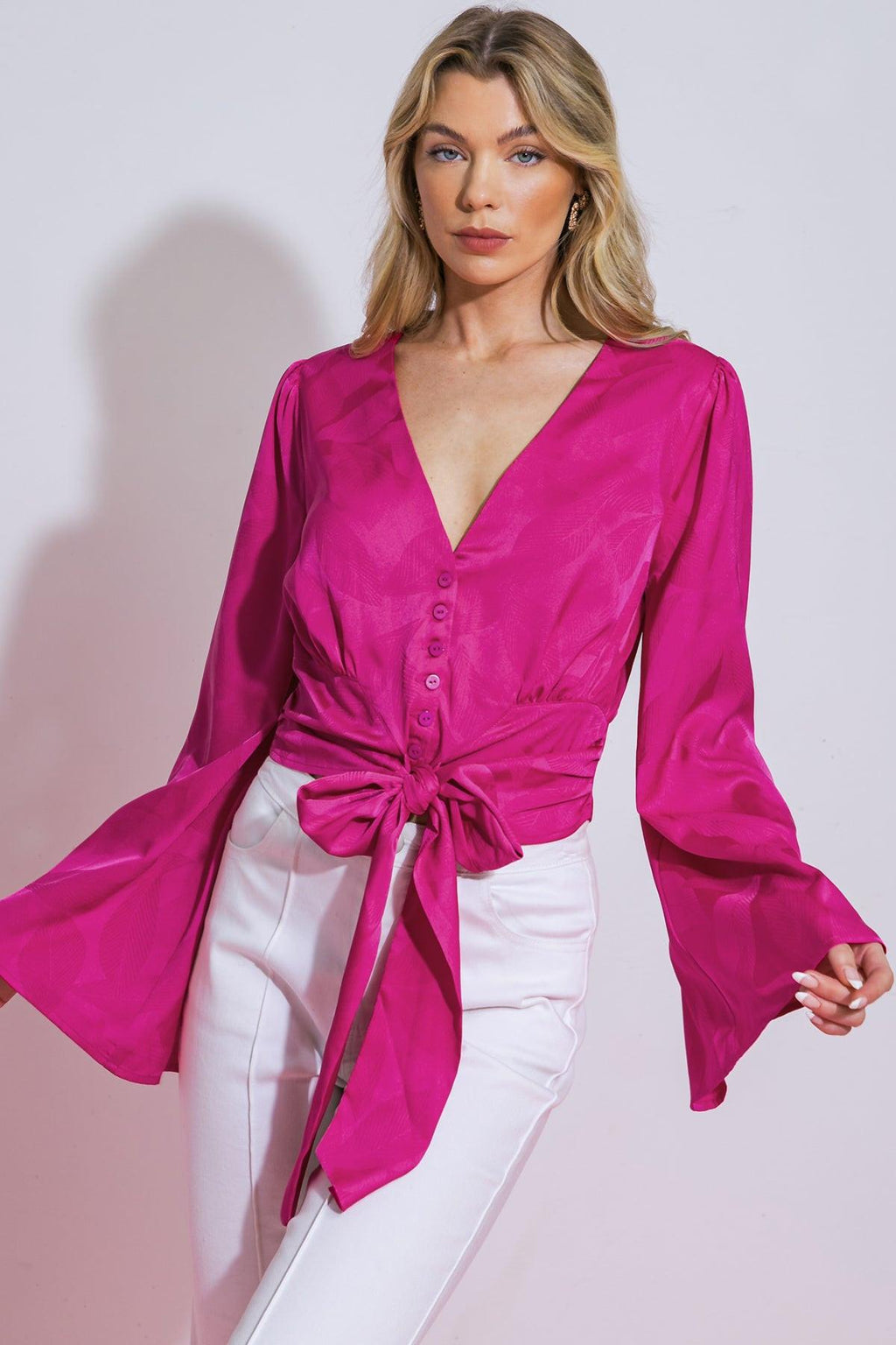 THE RIGHT ADDITION WOVEN TOP Flying Tomato