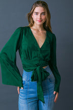 THE RIGHT ADDITION WOVEN TOP Flying Tomato