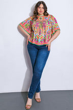 SPARKLY ENERGY WOVEN TOP Flying Tomato
