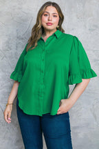 BACK TO BUSINESS WOVEN TOP Flying Tomato