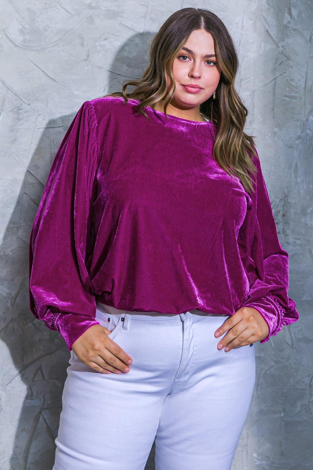 IT'S YOUR TIME VELVET TOP Flying Tomato