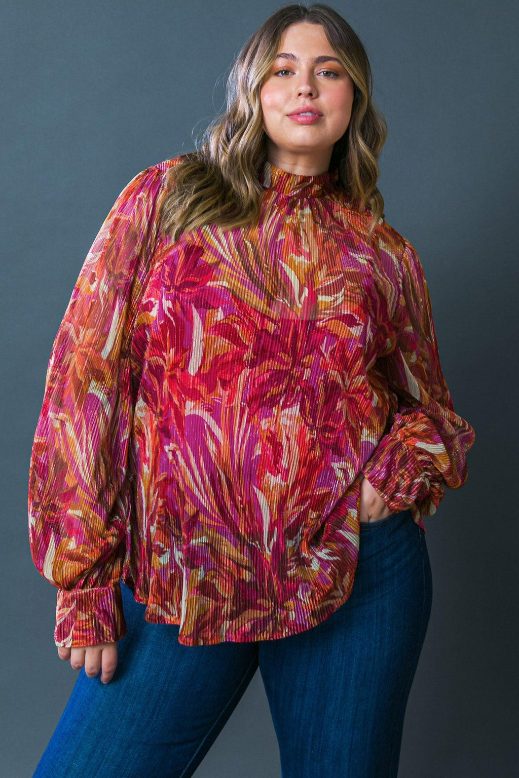 CRUSHING ON YOU WOVEN TOP Flying Tomato